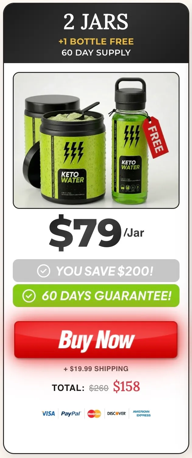 Keto Water 2 jars 60-day supply