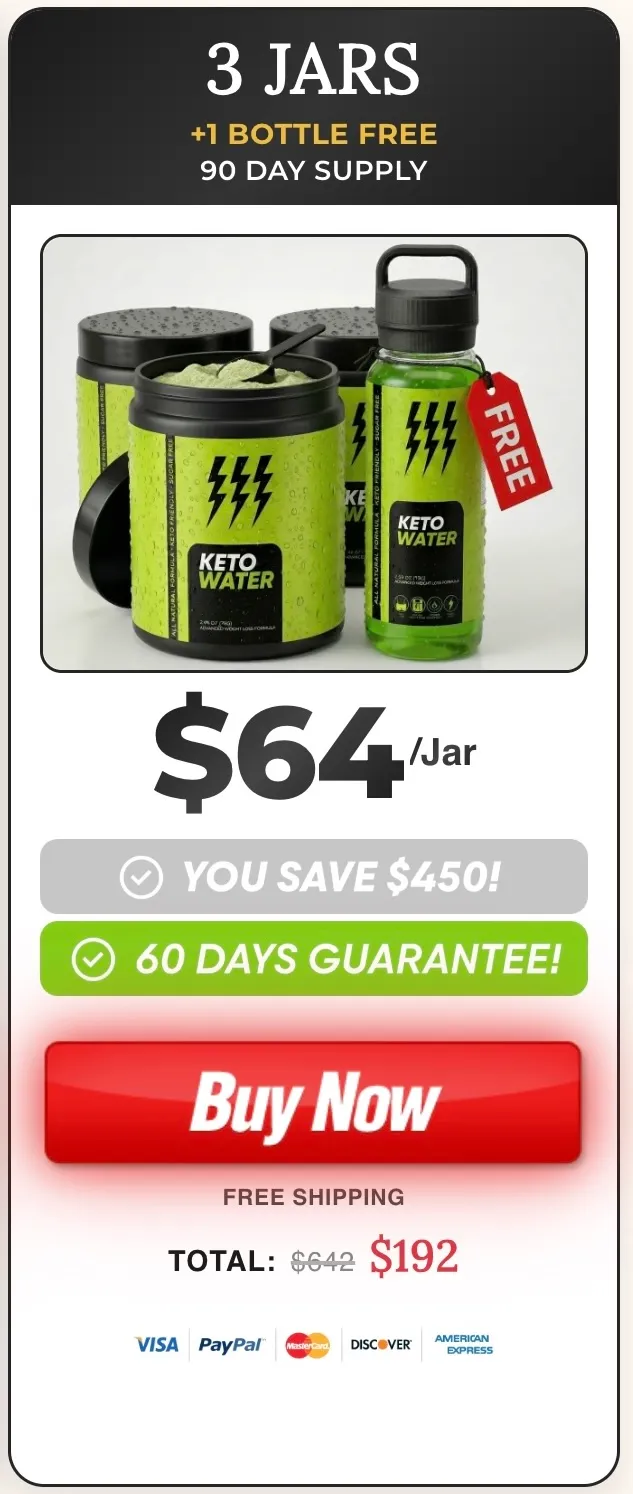 Keto Water 3 jars 90-day supply